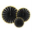 Legyező lampion, arany-fekete 3db/cs Legyező lampion, arany-fekete 3db/cs