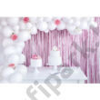 Világos rózsaszín party függöny 90*250cm