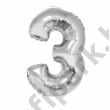40 inch-es Number 3 Számos Super Shape Fólia Lufi