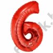 40 inch-es Number 6 Számos Super Shape Fólia Lufi