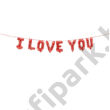 I love you fólia lufi, piros betűkből I love you fólia lufi, piros betűkből
