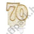 70 ÉVSZÁMOS GLITTERES GYERTYA TORTÁRA 70 ÉVSZÁMOS GLITTERES GYERTYA TORTÁRA