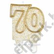 Gyertya glitteres szám 70