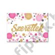 Szeretlek Pasztell Konfettis Hűtőmágnes Szeretlek Pasztell Konfettis Hűtőmágnes