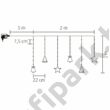 Micro LED-es, figurás fényfüggöny, 10 figura, hidegfehér Micro LED-es, figurás fényfüggöny, 10 figura, hidegfehér