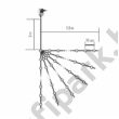Micro LED-es fényfüzér-köteg, 6 füzér / 20 LED, melegfehér, kültéri kivitel Micro LED-es fényfüzér-köteg, 6 füzér / 20 LED, melegfehér, kültéri kivitel