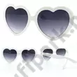 3D Party szemüveg , szív alakú fehér
