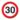 30-as Sebességkorlátozó Szülinapi Kitűző