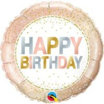 18 inch-es arany pöttyös Hb lufi