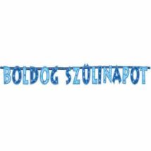 Boldog szülinapot kék betűfüzér