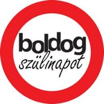 Boldog szülinapot sebességkorlátozó tábl