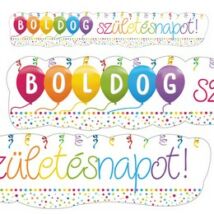 Boldog szülinapot streamers banner