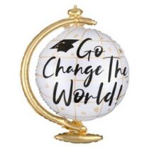 Change the World - Földgömb Shape Fólia Lufi Ballagásra