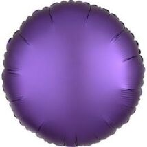 18 inch-es chrome lila kerek fólia lufi