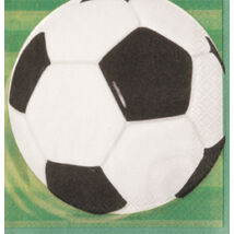 3-D Soccer - Focis Party Szalvéta - 33 cm x 33 cm, 16 db-os
