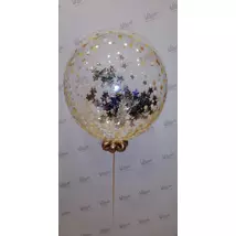 Konfettivel töltött deco bubbles dekoráció 