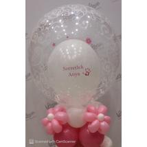 szeretlek anya asztali dekoráció átlátszó bubbles lufival