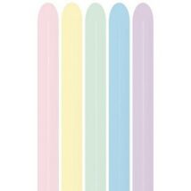 260s Pastel Matte Assortment Party Modellező Lufi (100 db./csomag)