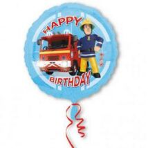 18 inch-es Fireman Sam Happy -Tűzoltó Birthday Születésnapi Fólia Lufi/Léggömb