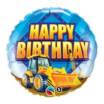18 inch-es Markolóautó - Birthday Construction Zone Születésnapi Fólia Léggömb