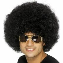  Fekete Funky Afro - Mikrofon Parti Paróka