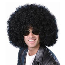 Afro fekete xxl mikrofon parti paróka