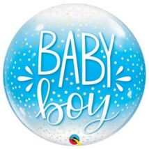22 inch-es Baby boy confetti and dots bu