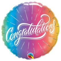 18 inch-es congrats vibrant ombre fólia