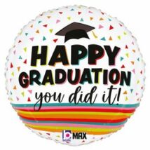18 inch-es happy graduation festive fólia lufi