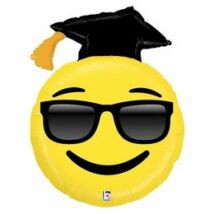 37 inch-es emoji smile face kalapos fólia lufi
