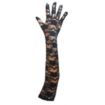 HOSSZÚ FEKETE KESZTYŰ, LACE