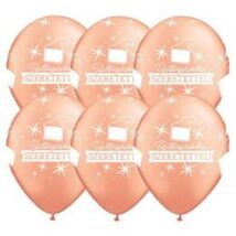 11 inch-es Ballagásodra Szeretettel Rosegold Lufi Ballagásra
