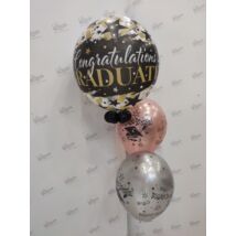 &quot;Elegant&quot; Ballagós bubbles csokor, elegáns súlyra helyezve
