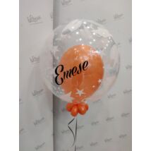 &quot;Az Ünnepelt&quot; Ballagós bubbles feliratos lufi (névvel)
