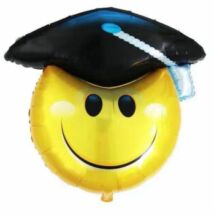 35 inch-es ballagó smiley fólia lufi