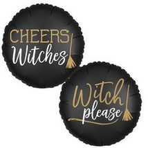 18 inch-es Cheers Witches! - Witch Please! Halloween Fólia Lufi