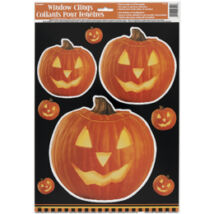 Világító Tök Mintás Halloween Parti Ablakdekoráció