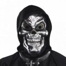 Ezüst koponya maszk halloween-re