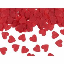 piros papír szív alakú konfetti