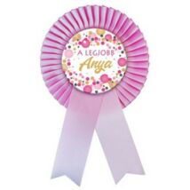 Legjobb anya szalagos kitűző pasztel