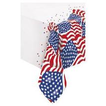 Amerikai Zászlós Parti Asztalterítő - 137 cm x 213 cm