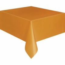  Pumpkin Orange Műanyag Parti Asztalterítő - 137 cm x 274 cm