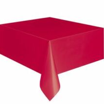 Ruby Red Műanyag Parti Asztalterítő - 137 cm x 274 cm