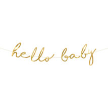 Hello Baby papír füzér