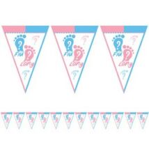 Fiú vagy Lány Babaváró Parti Zászlófüzér - 5 m