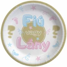 PARTI TÁNYÉR BABASZÜLETÉSRE, FIÚ VAGY LÁNY 