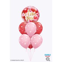 I_love_you_színes szívek XL csokor