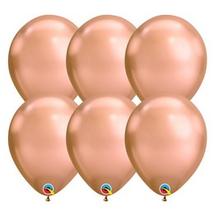 11 inch-es Chrome Rosegold - Rózsaarany Kerek Lufi