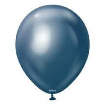 12 inch-es chrome sötétkék navy gumi lufi