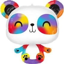 24 inch-es Szivárványos Panda Super Shape Fólia Lufi